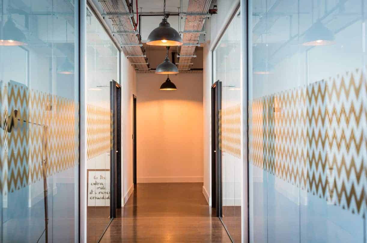 office fit out corridor completed